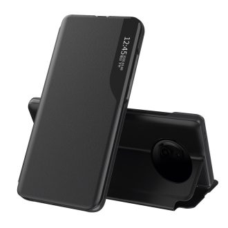   RMPACK Xiaomi Redmi Note 9T 5G Notesz Tok Ablakos View Window Series Kitámasztható Fekete