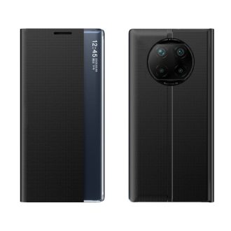   RMPACK Xiaomi Redmi Note 9T 5G Notesz Tok Prémium View Window Ablakos Fekete