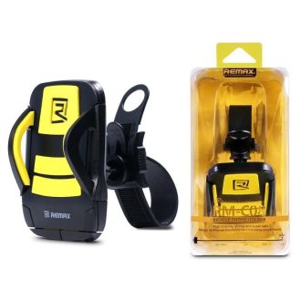   Univerzális Biciklis Telefontartó Remax RM-C08 360 Forgatható Kerékpáros Tartó Sárga-Fekete 3,5-6 inch
