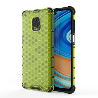   Xiaomi Redmi Note 9S Note 9 Pro Szilikon Tok Ütésállókivitel Honeycomb Series Zöld