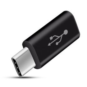   Type-C Átalakító Adapter ( Micro USB -> Type C ) Fekete