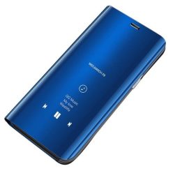   Clear View Notesz Tok Mirror Hivásmutató Funkcióval Huawei P20 Lite Kék