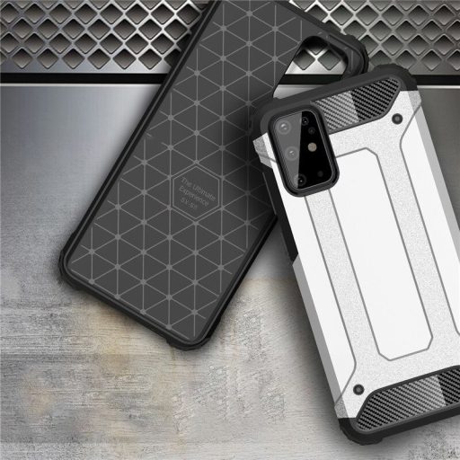 Samsung Galaxy S20 Ultra Tok Hybrid Armor Case Tough Rugged Ütésállókivitel 2in1 Fekete