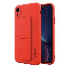   iPhone XR Szilikon Tok Felixlbe Silicone Kitámasztható Wozinsky Series Piros