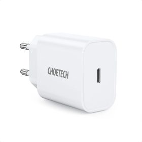   Choetech Töltő Adapter Gyors Töltés Adapter USB Type C Power Delivery 20W 3A white (PD5005-EU)