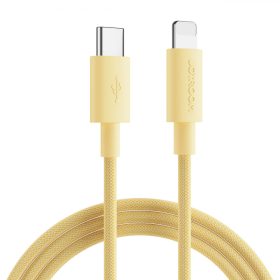   Joyroom durable USB Type C Kábel - Lightning Gyors Töltés / Adatkábel 20W 1m Sárga (S-1024M13)