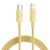 Joyroom durable USB Type C Kábel - Lightning Gyors Töltés / Adatkábel 20W 1m Sárga (S-1024M13)