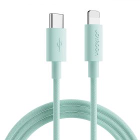   Joyroom durable USB Type C Kábel - Lightning Gyors Töltés / Adatkábel 20W 1m Cián (S-1024M13)