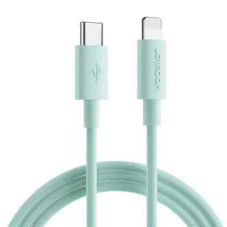   Joyroom durable USB Type C Kábel - Lightning Gyors Töltés / Adatkábel 20W 1m Cián (S-1024M13)