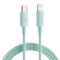 Joyroom durable USB Type C Kábel - Lightning Gyors Töltés / Adatkábel 20W 1m Cián (S-1024M13)