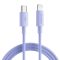 Joyroom durable USB Type C Kábel - Lightning Gyors Töltés / Adatkábel 20W 1m Lila (S-1024M13)