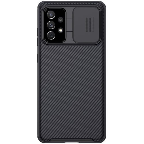 Samsung Galaxy A72 4G/5G Tok Nillkin Camshiel Pro Ütésállókivitel Kameralencsevédővel Fekete