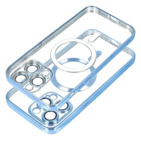   ELECTRO MAG COVER case compatible with MagSafe for IPHONE 15 blue