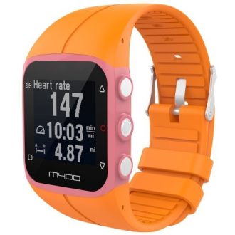 Polar M400 Szilikon Óraszíj - Pótszíj Narancssárga