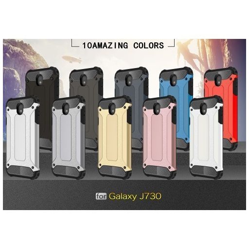 Samsung Galaxy J7 2017 Armor Ütésálló Tok Guard Hybrid Fekete