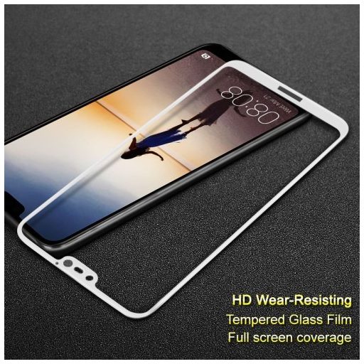 Huawei P20 Lite Tempered Glass IMAK Képernyővédő Üveg FULL 3D Fehér