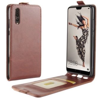 Huawei P20 Flip Tok Mágneses Barna
