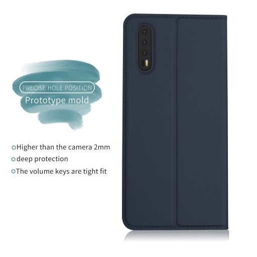Huawei P20 Pro Tok Notesz Kitámasztható - Kártyartartóval - Mágneses Sötétkék
