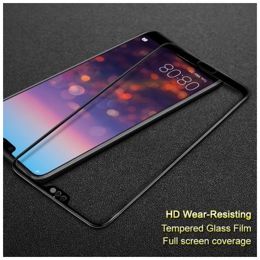 Huawei P20 Pro IMAK Tempered Glass - Kijelzővédő Üveg FullSize Fekete 3D