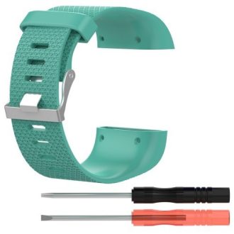   Fitbit Surge Szilikon Óraszíj - Pótszíj ( L ) 10+13 ) Méret Cián