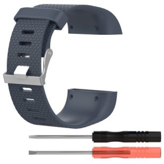   Fitbit Surge Szilikon Óraszíj - Pótszíj ( L ) 10+13 ) Méret Szürke