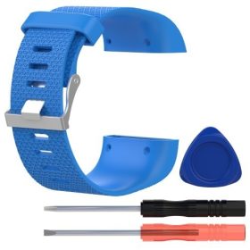   Fitbit Surge Szilikon Óraszíj - Pótszíj ( S ) 8.5-10.5 ) Méret Világoskék