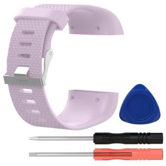   Fitbit Surge Szilikon Óraszíj - Pótszíj ( S ) 8.5-10.5 ) Méret Világos Lila