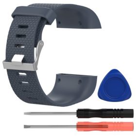   Fitbit Surge Szilikon Óraszíj - Pótszíj ( S ) 8.5-10.5 ) Méret Szürke