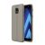 Samsung Galaxy A6 (2018) Szilikon Tok Bőrmintázattal TPU Prémium Szürke