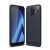 Samsung Galaxy A6 (2018) Szilikon Tok Ütésállókivitel Karbon Mintázattal Sötétkék