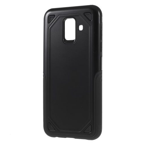 Samsung Galaxy A6 (2018) Tok Ütésálló Armor Rugged Series 2in1 Csúszásgátlóval Fekete