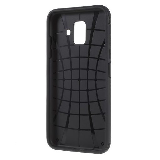 Samsung Galaxy A6 (2018) Tok Ütésálló Armor Rugged Series 2in1 Csúszásgátlóval Fekete