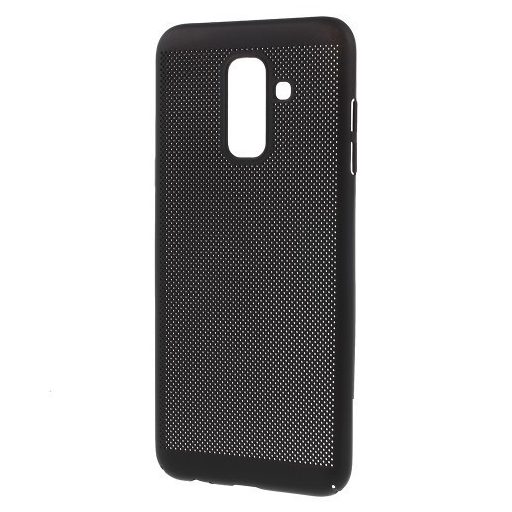 Samsung Galaxy A6+ (2018) Hollow Mesh Tok Műanyag Fekete