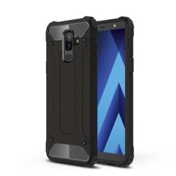   Samsung Galaxy A6+ (2018) Ütésálló Armor Tok Guard Series 2in1 Fekete