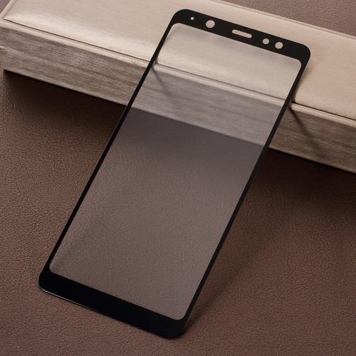 Samsung Galaxy A6+ (2018) Kijelzővédő Üveg Teljes Képernyőre - Full Size - Fekete