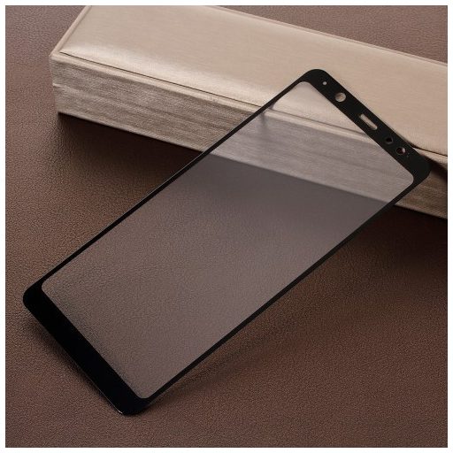Samsung Galaxy A6+ (2018) Kijelzővédő Üveg Teljes Képernyőre - Full Size - Fekete