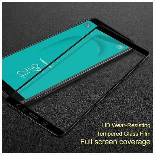 Samsung Galaxy J6 (2018) Képernyővédő Üveg - Full Size - Teljes 3D IMAK Fekete