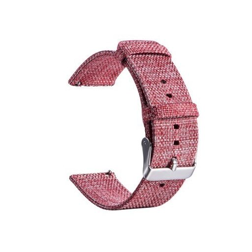 Samsung Galaxy Watch 46mm Óraszíj - Pótszíj Textil Canvas Pink
