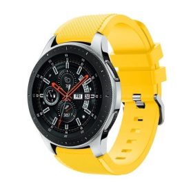   Szilikon Óraszíj - Pótszíj Samsung Galaxy Watch 46mm - Sport Style Series Sárga