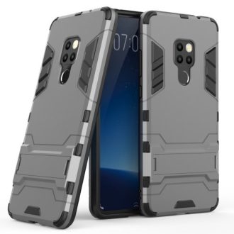   Huawei Mate 20 Védőtok 2in1 Tok Ütésálló - Kitámasztható TPU Hybrid Szürke