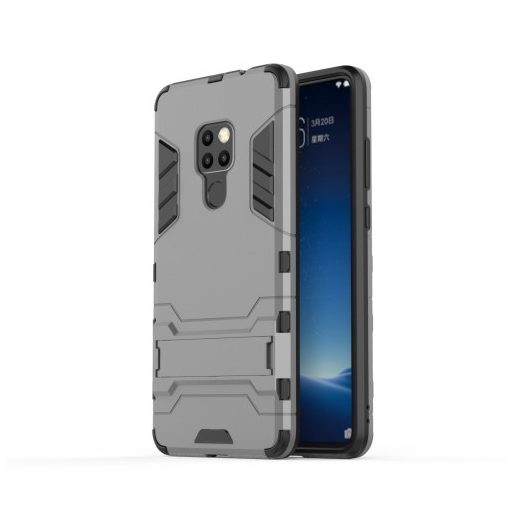 Huawei Mate 20 Védőtok 2in1 Tok Ütésálló - Kitámasztható TPU Hybrid Szürke