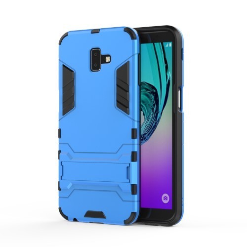 Samsung Galaxy J6+ / J6 Plus 2in1 Tok Ütésálló - Kitámasztható TPU Hybrid Világoskék