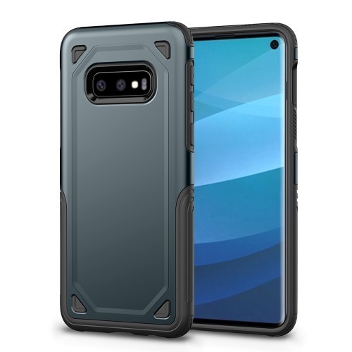 Samsung Galaxy S10e Tok Ütésálló Armor Rugged Series 2in1 Csúszásgátlóval Sötétkék