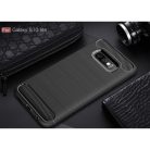 Samsung Galaxy S10e Szilikon Tok Ütésállókivitel Karbon Mintázattal Fekete