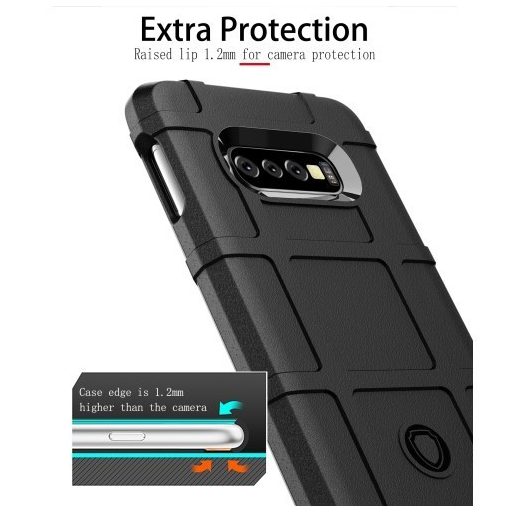 Samsung Galaxy S10e Ütésálló Tok Anti-Shock Series Rugged Shield -RMPACK- Fekete