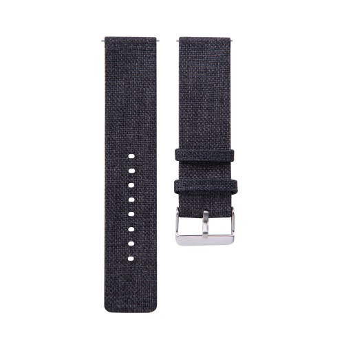 Samsung Galaxy Watch Active Óraszíj - Pótszíj Textil Canvas Fekete