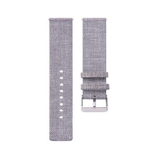 Samsung Galaxy Watch Active Óraszíj - Pótszíj Textil Canvas VilágosSzürke