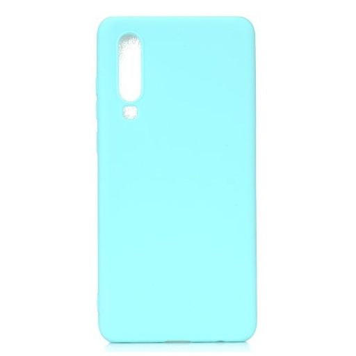 Huawei P30 Tok Szilikon Soft Matte Series Cián