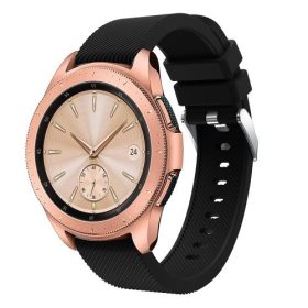   Samsung Galaxy Watch 42mm Szíj Sport Style Series Szilikon Pótszíj Fekete