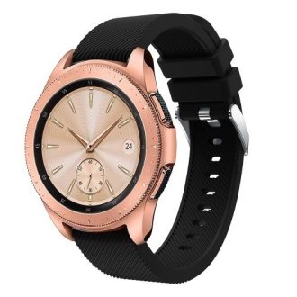   Samsung Galaxy Watch 42mm Szíj Sport Style Series Szilikon Pótszíj Fekete